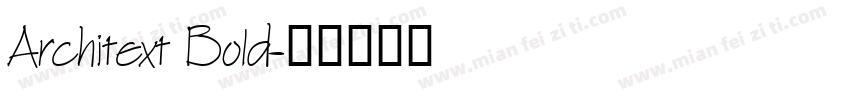 Architext Bold字体转换
